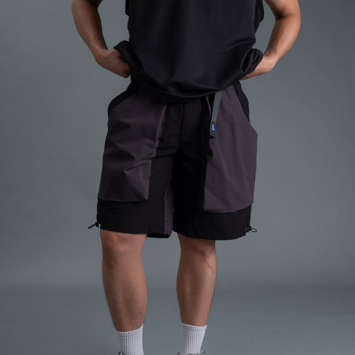 Camping Shorts 2-Tone / Nylon - Black