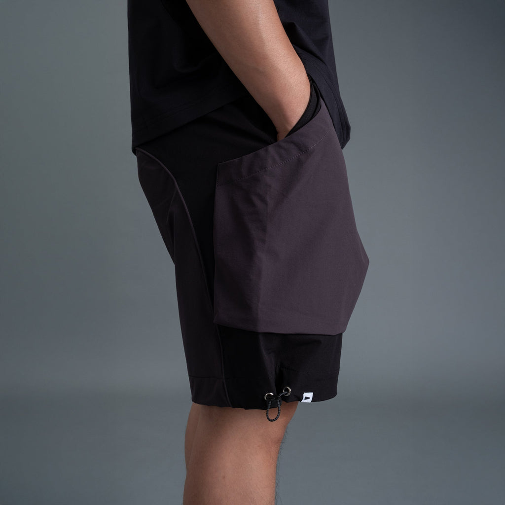 Camping Shorts 2-Tone / Nylon - Black